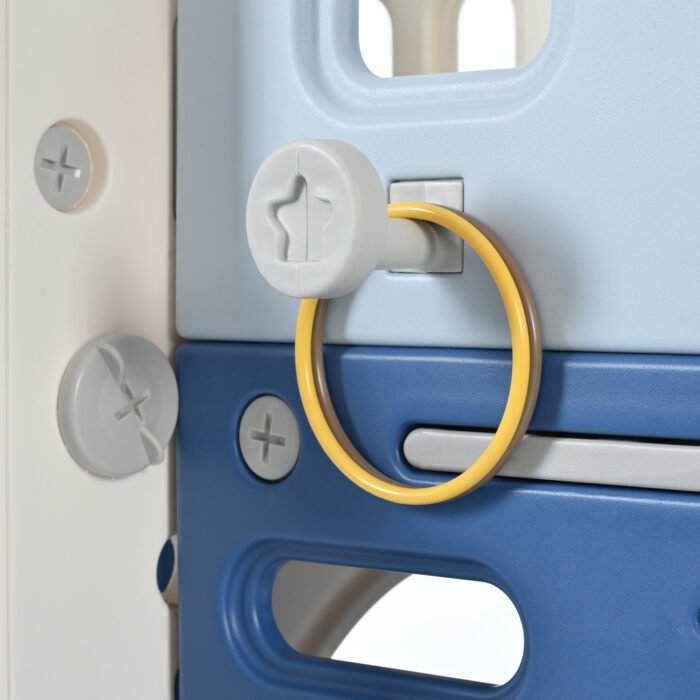 10 in 1 Toddler Slide Set for Toddlers Ages 1+ with Basketball Hoop, Pirate Ship, Themed Slide and Ship Head - Image 17