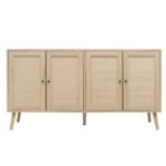 4 Door Accent Cabinet Buffet with Adjustable Shelf - Image 17