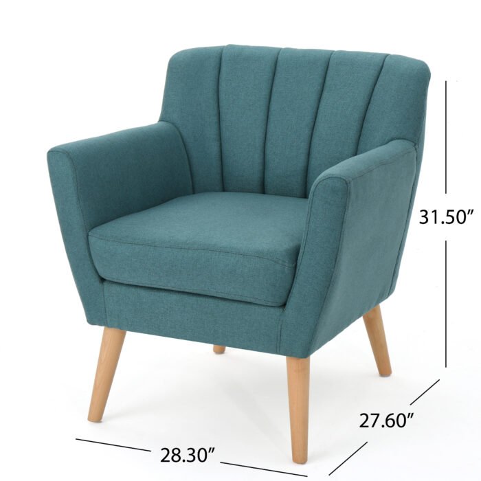 Mid Century Modern Fabric Club Chair - Image 5
