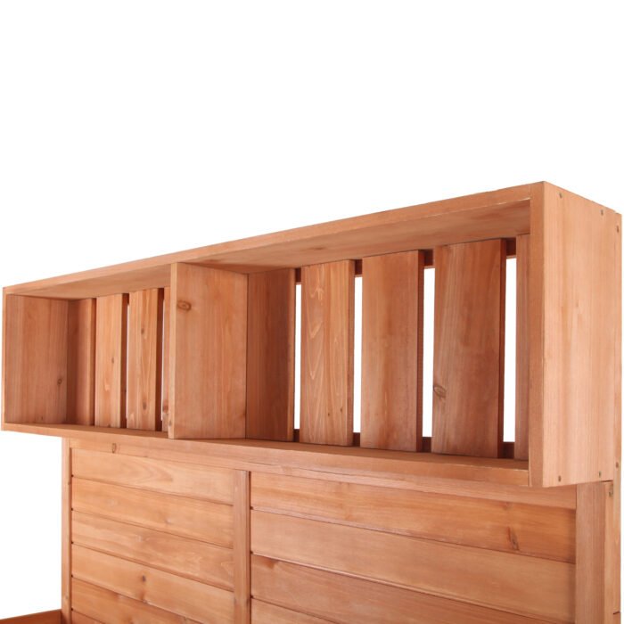 Large Wooden Farmhouse Rustic Outdoor Potting Bench Table - Image 17