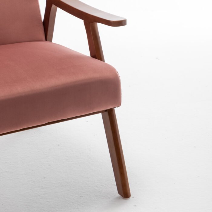 Mid-Century Modern Chair with Solid Wood Frame - Image 7