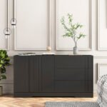 Modern buffet with drawers and doors - Image 2