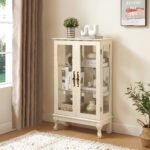 Dual door Curio cabinet with tempered glass doors - Image 7