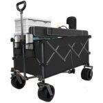 Collapsible Folding Wagon Push Pull Foldable Beach Wagon Cart - Image 14