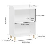 Kids 3-Tier Bookcase  Children's  Display and Toy Storage Cabinet Organizer - Image 9