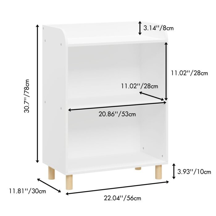Kids 3-Tier Bookcase  Children's  Display and Toy Storage Cabinet Organizer - Image 9