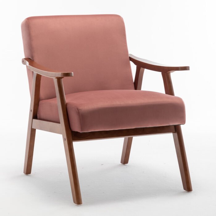 Mid-Century Modern Chair with Solid Wood Frame - Image 3