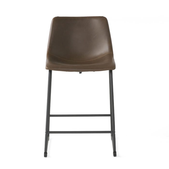 Vintage Style Brown 24-Inch Counter Stool (Set of 2) - Image 7