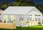 Sannwsg Heavy Duty Party Tent with Removable Side (10x20FT)