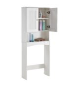 Over-The-Toilet Bathroom Shelf Organizer, White - Image 5