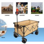 Collapsible Folding Wagon Push Pull Foldable Beach Wagon Cart - Image 8