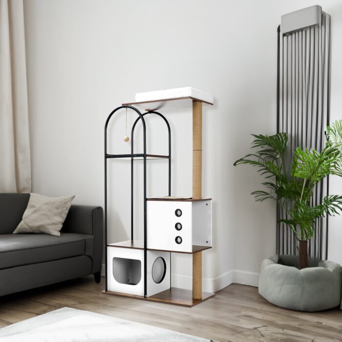 Cat climbing frame, Tree, Tower, Multi-Level Cat Condo - Image 3