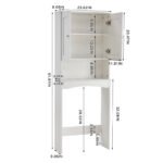 Over-The-Toilet Bathroom Shelf Organizer, White - Image 8