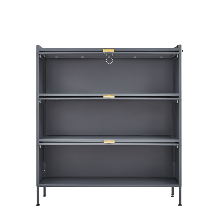 3 Tier Pantry Storage Cabinet Baker Racks for Kitchen with Storage Kitchen Pantry Storage Cabinet Microwave Rack Storage Rack - Image 8