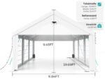 Sannwsg Heavy Duty Party Tent with Removable Side (10x20FT) - Image 4