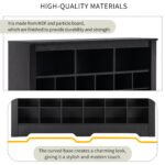 Sleek Design 24 modern  shoe cabinet with curved base - Image 8