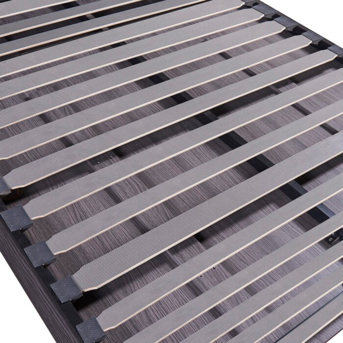 Full Size Murphy Bed with Wardrobe and Drawers,  Gray - Image 19