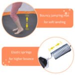 55'' Toddlers Trampoline with Safety Enclosure Net and Balls - Image 11