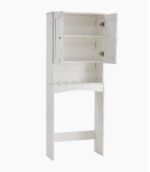 Over-The-Toilet Bathroom Shelf Organizer, White - Image 6
