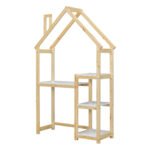 House-shaped Wooden writing Desk Kids study Table Bookshelf - Image 11