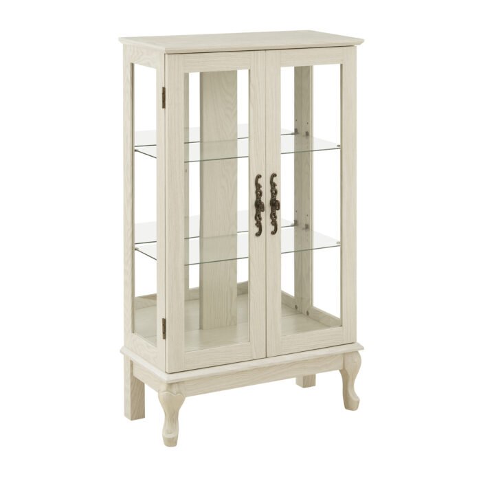 Dual door Curio cabinet with tempered glass doors - Image 4