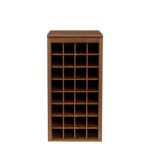 brown walnut color modular 32 wine bar cabinet Buffet Cabinet - Image 5