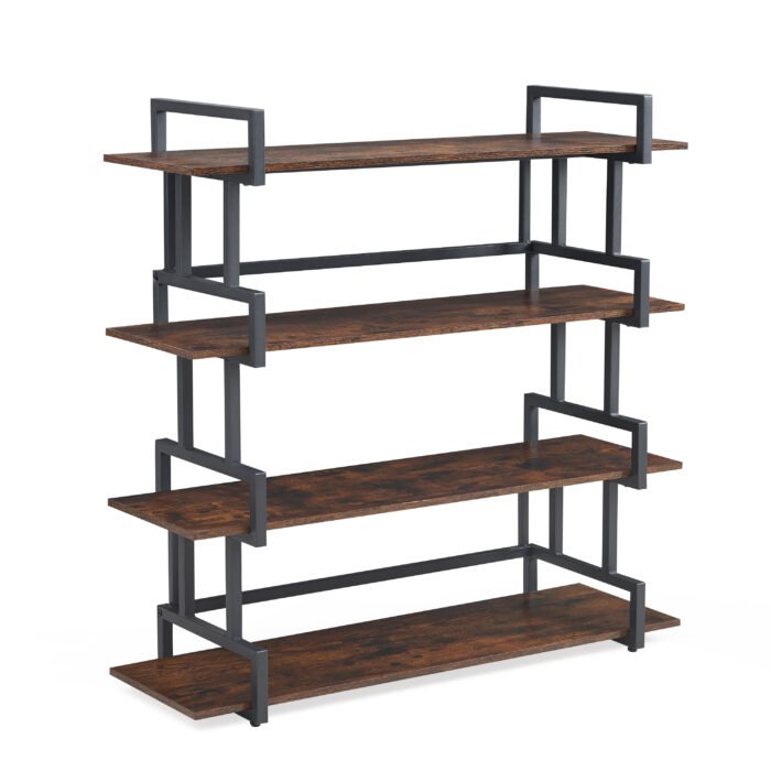 4-storey office wooden metal bookshelf - Image 5