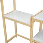 House-shaped Wooden writing Desk Kids study Table Bookshelf - Image 18