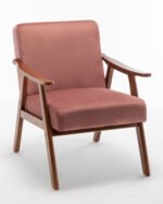 Mid-Century Modern Chair with Solid Wood Frame - Image 2