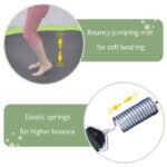 55'' Toddlers Trampoline with Safety Enclosure Net and Balls - Image 13