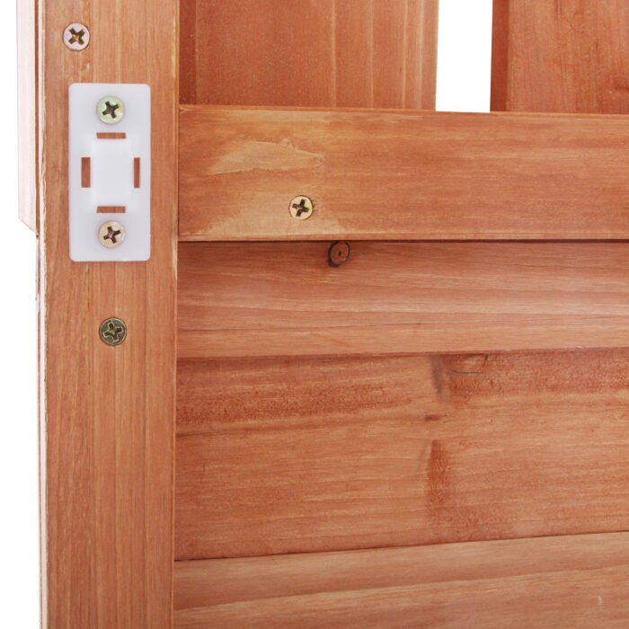 Large Wooden Farmhouse Rustic Outdoor Potting Bench Table - Image 18