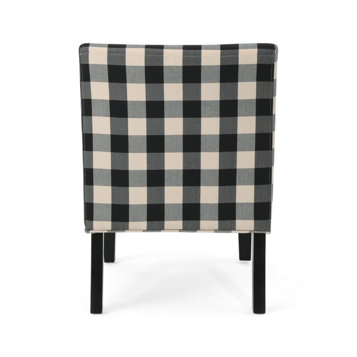 Accent Paten minimalist Chair White/Black - Image 7