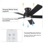 52" Low Profile Ceiling Fan with Lights - Image 7