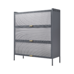 3 Tier Pantry Storage Cabinet Baker Racks for Kitchen with Storage Kitchen Pantry Storage Cabinet Microwave Rack Storage Rack - Image 4