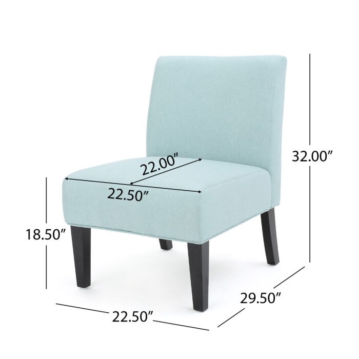 Accent Paten minimalist Chair Light Blue - Image 3