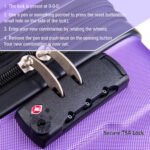 2 Piece Lightweight Luggage Set with ABS and TSA Lock (20/28) Purple - Image 6