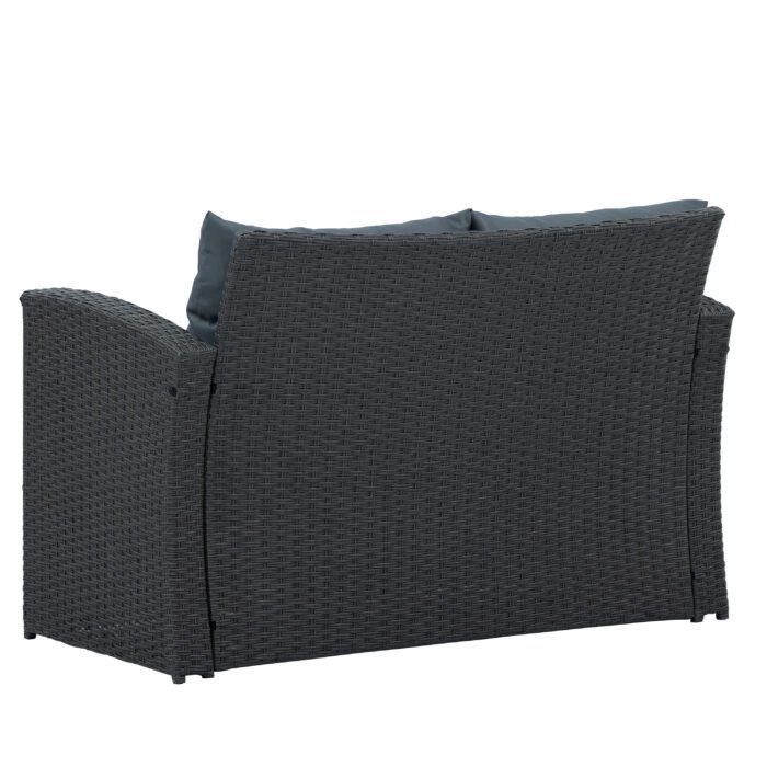 Patio Rattan Furniture 5 pieces Set - Image 11