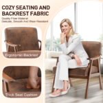 Medieval modern chair with solid wood frame - Image 13