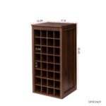 brown walnut color modular 32 wine bar cabinet Buffet Cabinet - Image 6