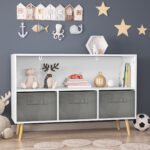 Kids bookcase with Collapsible Fabric Drawers - Image 3