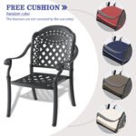 5-Piece Set Of Cast Aluminum Patio Furniture With Cushions - Image 6