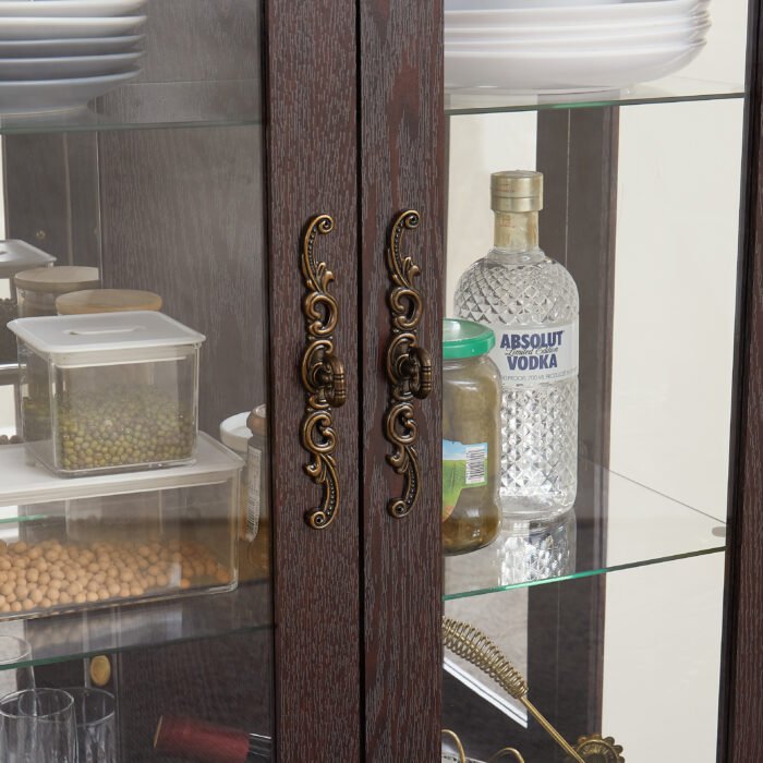 Glass Curio Cabinet with adjustable glass frame - Image 5