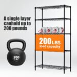 Metal wire rack storage rack adjustable rack, vertical storage rack unit - Image 2