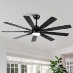 Mordern Farmhouse 62 In Black Ceiling Fan with Smart App and Remote Control - Image 2