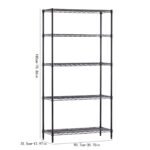 Metal wire rack storage rack adjustable rack, vertical storage rack unit - Image 3