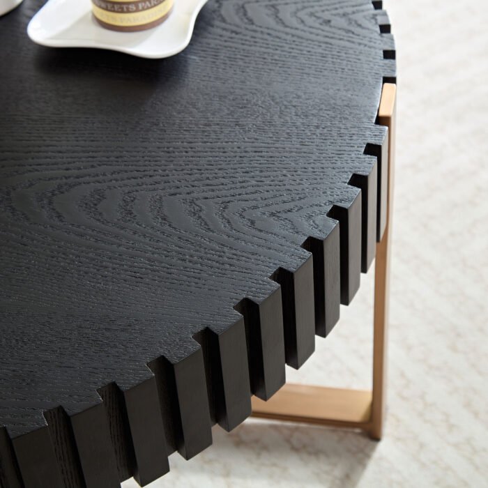 Modern Handcraft  Round Drum Coffee Table (31.5 inch) - Image 5