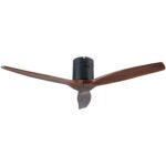 52" YUHAO Farmhouse Rustic Ceiling Fan  with Solid Wood Blade and without Light - Image 12