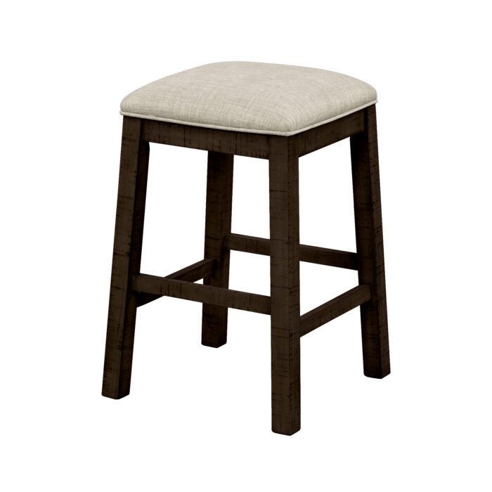 TOPMAX 4 Pieces Bar Table with Fabric Padded Stools, Brown - Image 18