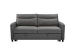3 in 1 Convertible Sleeper Sofa Bed Modern Fabric (w/Pullout ) Gray - Image 7
