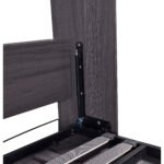 Full Size Murphy Bed with Wardrobe and Drawers, Gray - Image 21